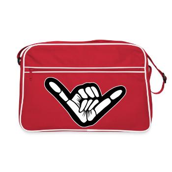Shaka Hand Graphique Surf Vibe - Sac Retro - rouge/blanc - Devant