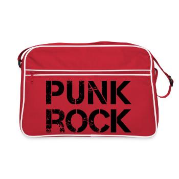 Logo punk rock - Sac Retro - rouge/blanc - Devant