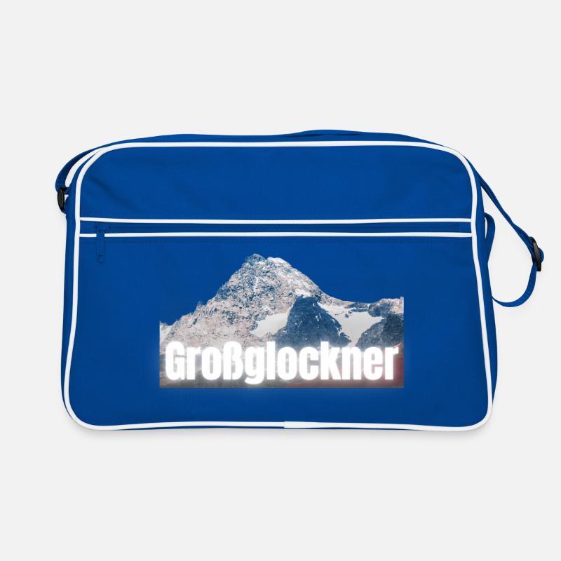 Großglockner - Design avec lettrage & shilouette de montagne Sac Retro