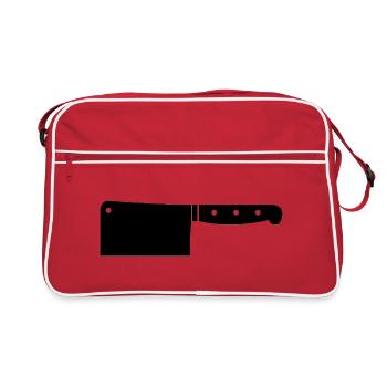 Couperet à viande - Sac Retro - rouge/blanc - Devant