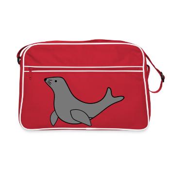 sceau - Sac Retro - rouge/blanc - Devant