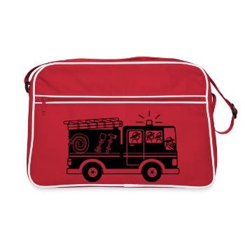 Fire engine - Retro Bag - red/white - Front