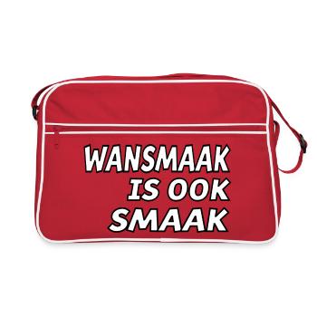 Bad taste is also taste for real fashion connoisseurs # - Retro Bag - red/white - Front