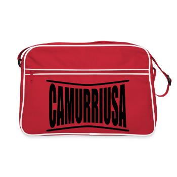 T-shirt Sicilia Termine siciliano camurriusa - Retro Bag - red/white - Front