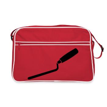 Outil de menuiserie de maçon de clou de jointoiement - Sac Retro - rouge/blanc - Devant