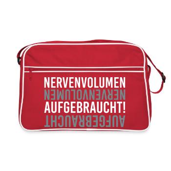 Nerve volume used up - Retro Bag - red/white - Front