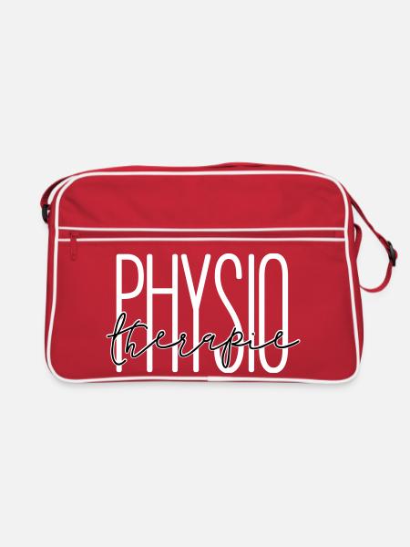 Stilvolles Design für Physiotherapie Abteilung - Retro Tasche - Rot/Weiß - Vorne