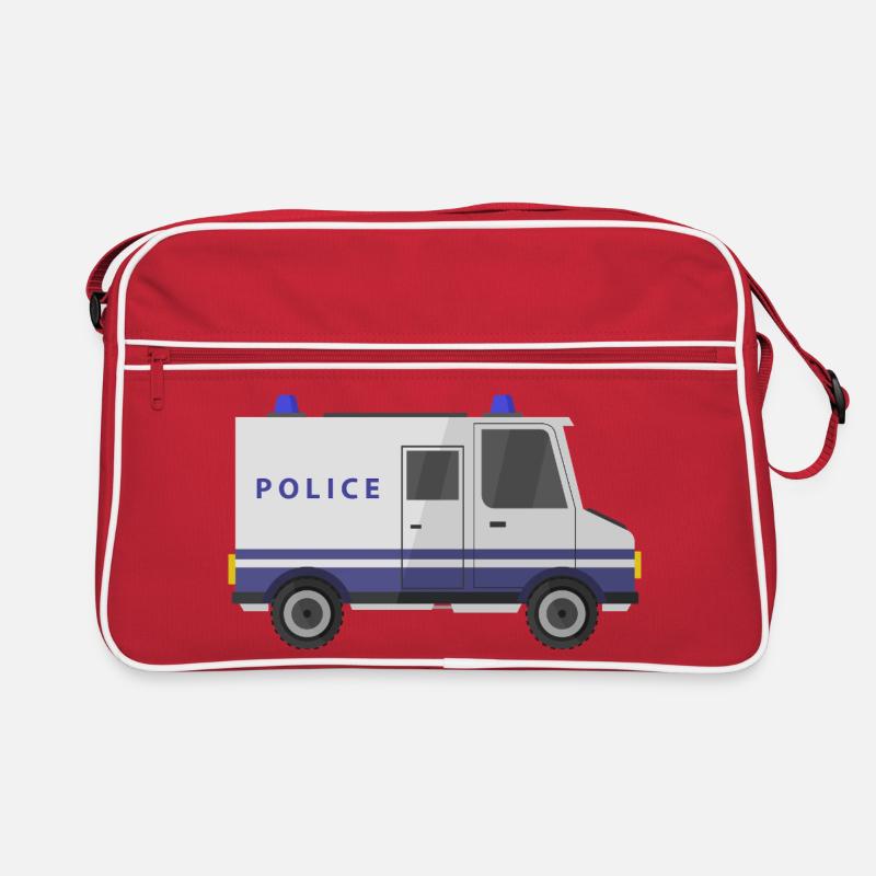 Police van Retro Bag