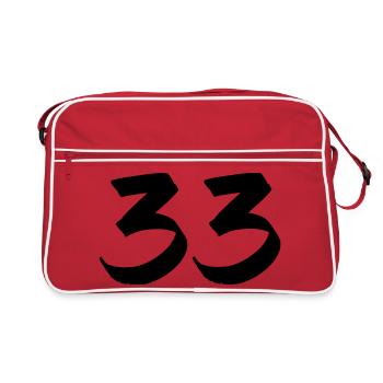 33 - Retro Bag - red/white - Front