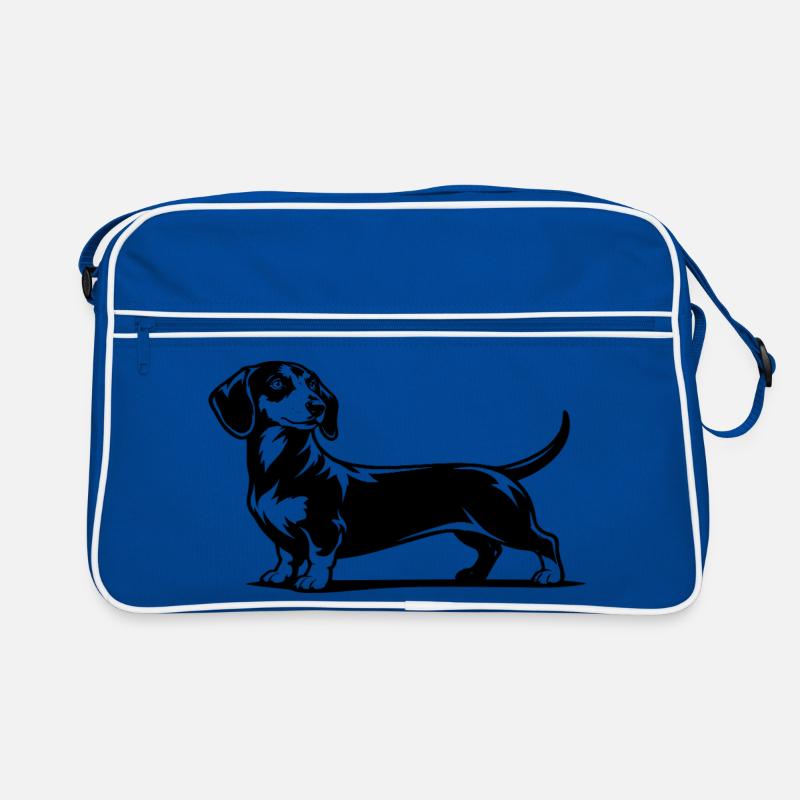 Portrait du teckel Sac Retro