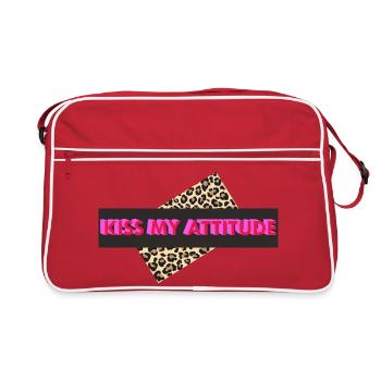 Embrasse-moi l’attitude - Sac Retro - rouge/blanc - Devant