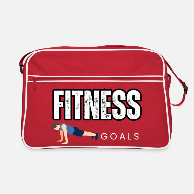 Fitness Goals: Pushups & Determination Retro Bag