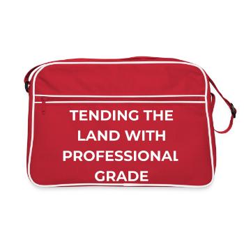 Culture de noyers de qualité professionnelle - Sac Retro - rouge/blanc - Devant