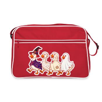 Hexenenten Parade - Retro Tasche - Rot/Weiß - Vorne