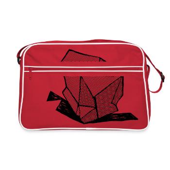 ROCK No 1 bw - Retro Bag - red/white - Front