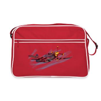 P-51 - Sac Retro - rouge/blanc - Devant