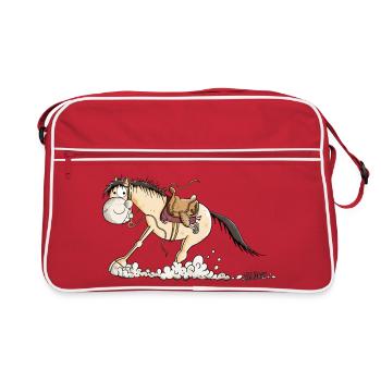 Funny Slide Horse - Retro Bag - red/white - Front