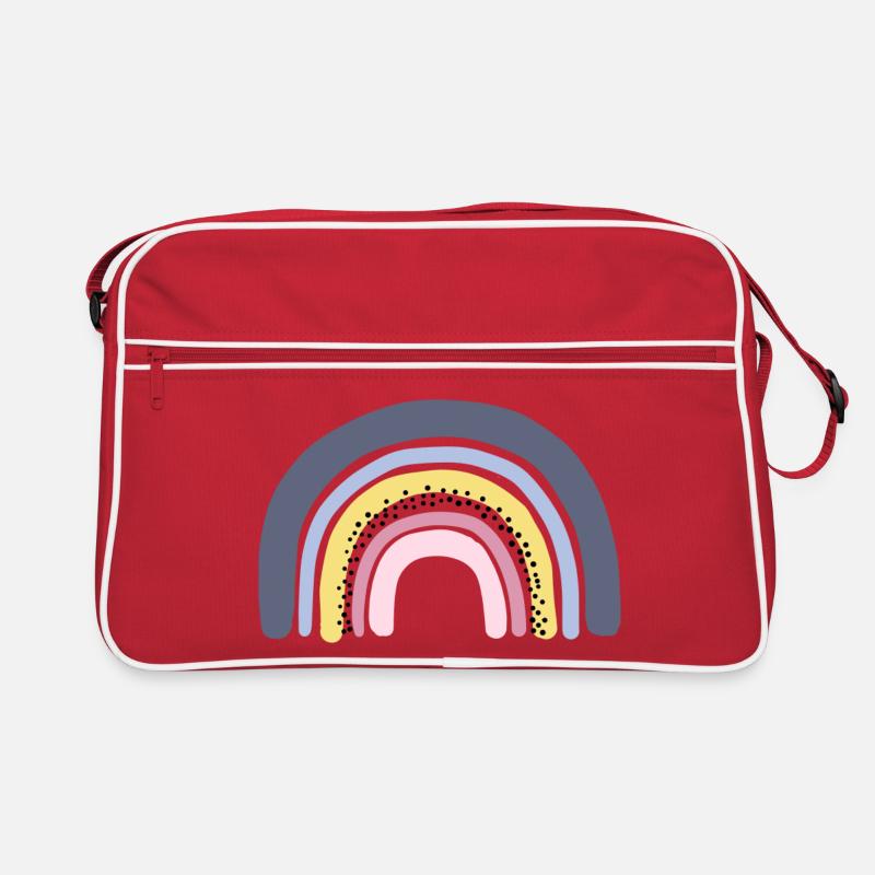 Rainbow pastel Retro Bag
