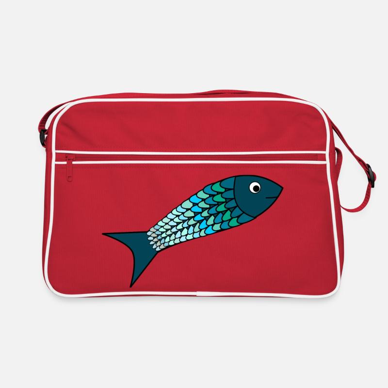 SARDINE. POISSON. POISSON D'AVRIL. MER. OCÉAN. Sac Retro