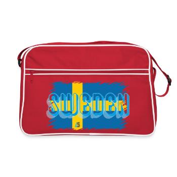 Sweden, Sweden - Retro Bag - red/white - Front