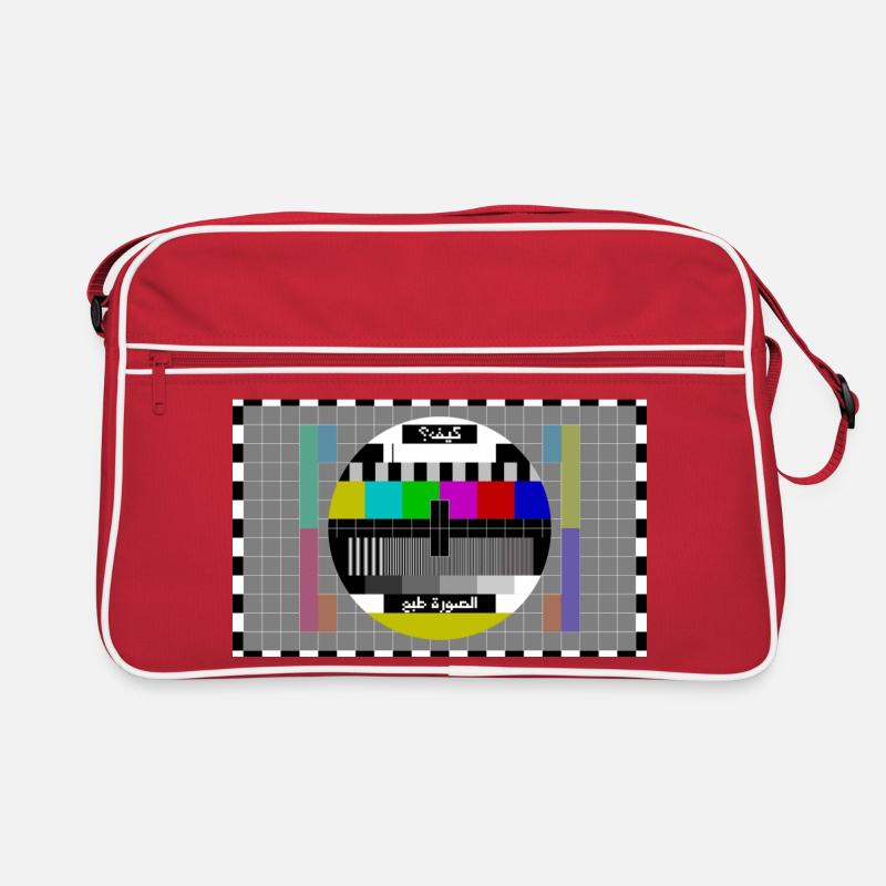 TV Testbild Arabisch Retro Tasche