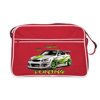 Mein Ding ist Tuning - Retro Tasche - Rot/Weiß - Vorne