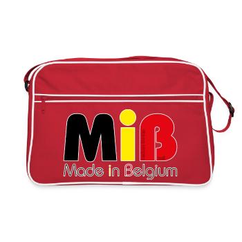 MiB Made in Belgium — Version 2018 - Sac Retro - rouge/blanc - Devant