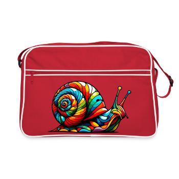Escargot - Sac Retro - rouge/blanc - Devant