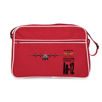An-12 - Retro Tasche - Rot/Weiß - Vorne