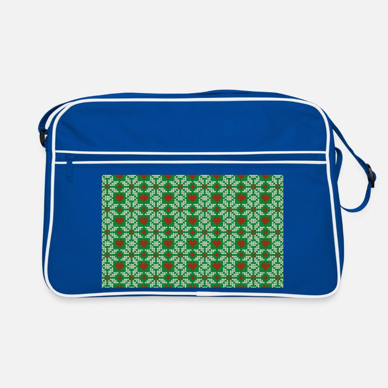 Knitted Christmas pattern Retro Bag