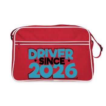 Driving License 2026 Driving Test Driving License Test - Retro Bag - red/white - Front