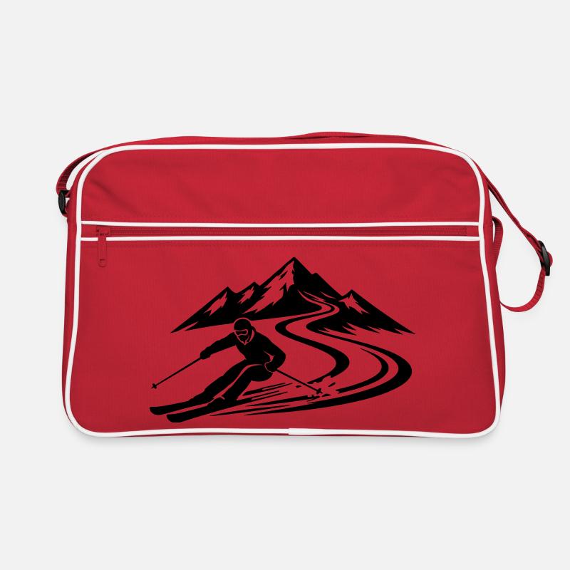 Ski Mountains Slope Retro Bag