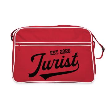 Jurist 2026 Diploma Study Law Study Student - Retro Bag - red/white - Front