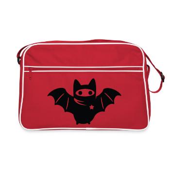 Masked Bat – Antifascisme Antifa - Sac Retro - rouge/blanc - Devant