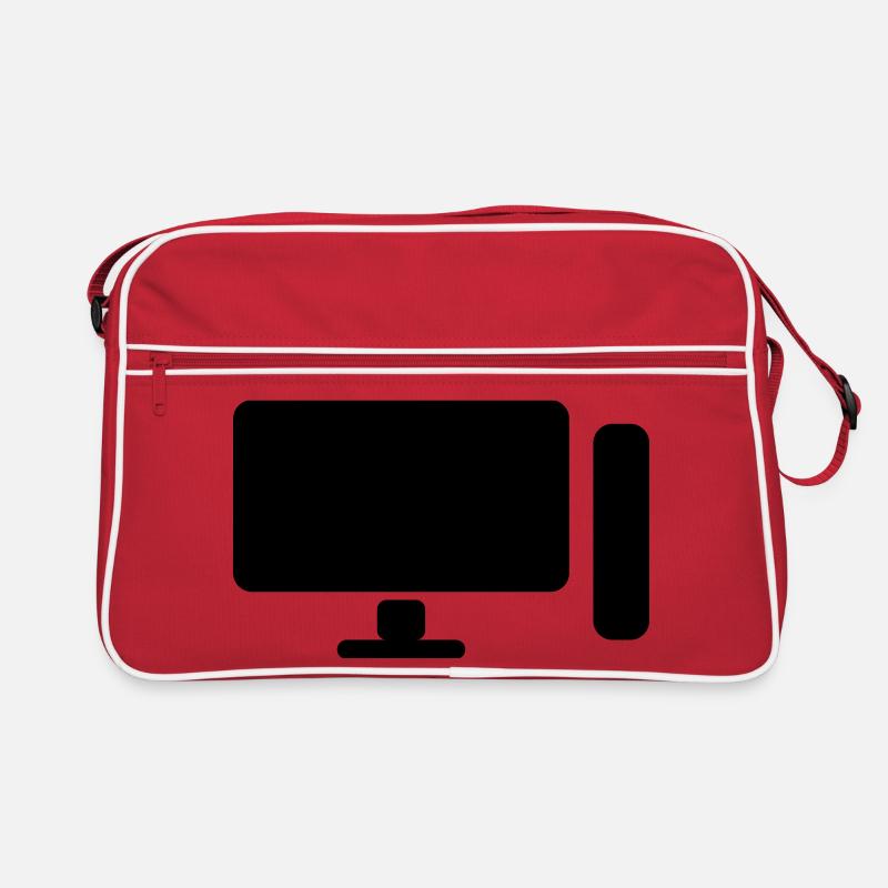 Minimal PC Setup Icon – Gamer Design Retro Bag