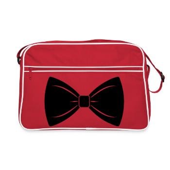 bow tie - Retro Bag - red/white - Front