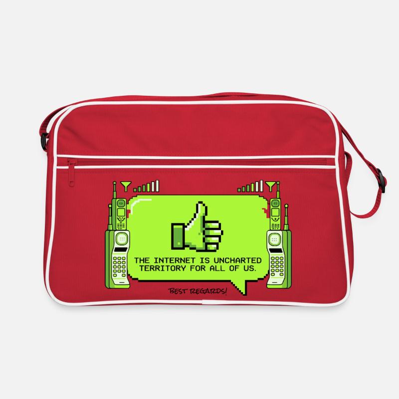 The Internet is uncharted territory Retro Bag