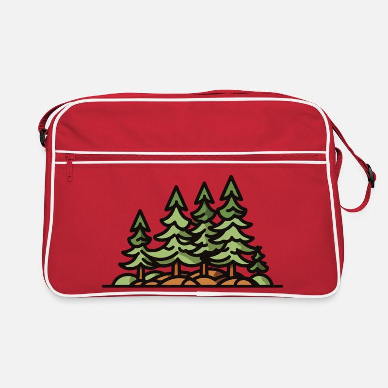 Forest Trees Retro Bag