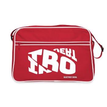 Introvert selectively social - Retro Bag - red/white - Front