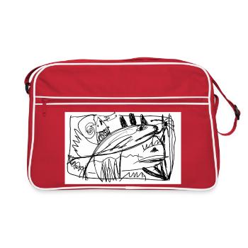 Pisces!Deep Sea Dream - Retro Bag - red/white - Front