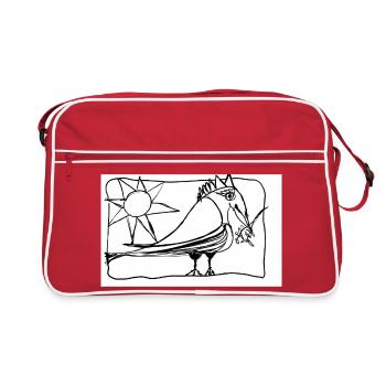 Ancient Message - Retro Bag - red/white - Front