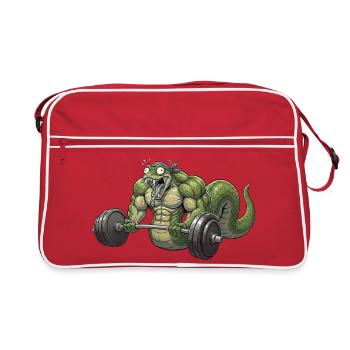 Force de levage du serpent - Sac Retro - rouge/blanc - Devant