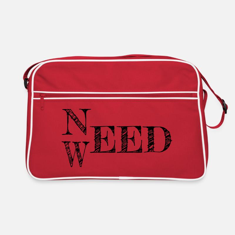Need Weed Black Retro Bag