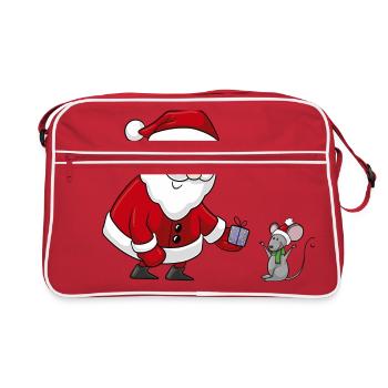 Süßer Comic Weihnachtsmann - Sac Retro - rouge/blanc - Devant