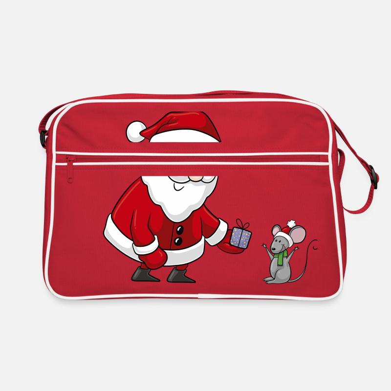 Süßer Comic Weihnachtsmann Retro Tasche
