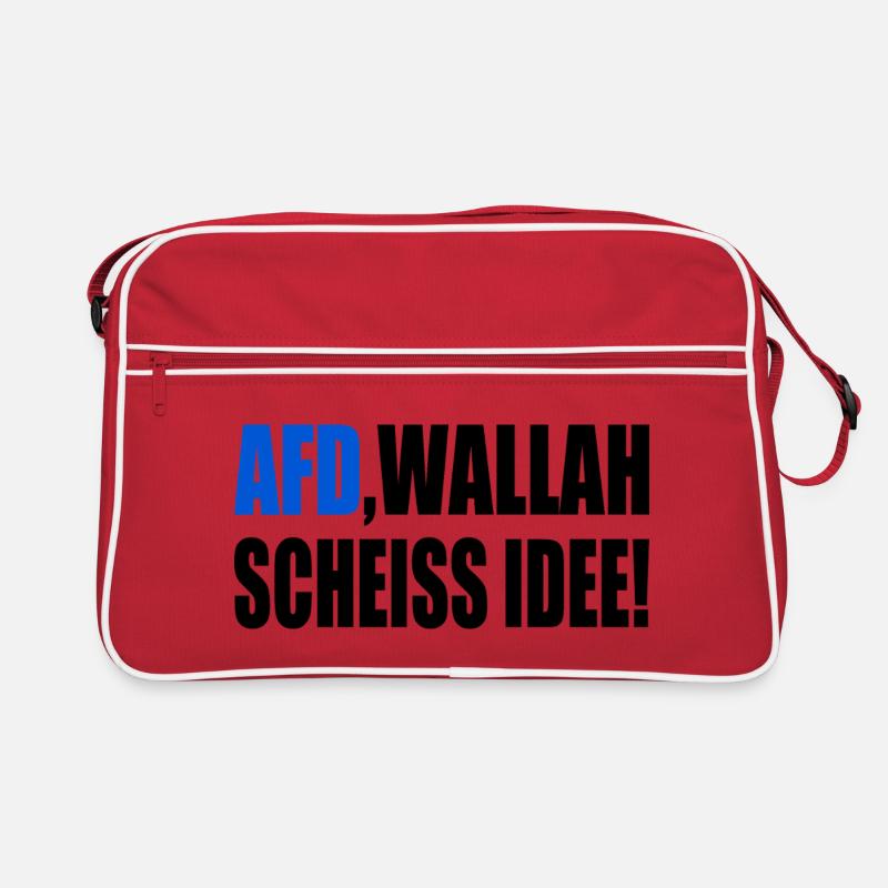 Afd wallah scheiss idee Retro Tasche