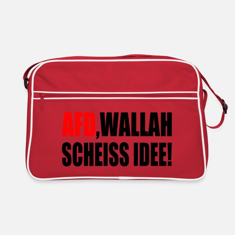 Afd wallah scheiss idee Retro Tasche