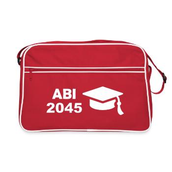 Abitur - Retro Tasche - Rot/Weiß - Vorne