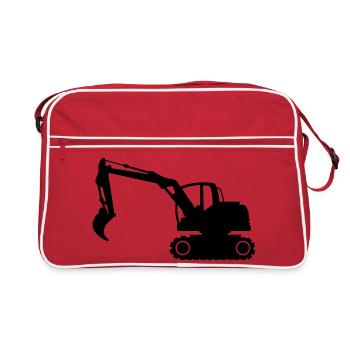 pelleteuse - Sac Retro - rouge/blanc - Devant