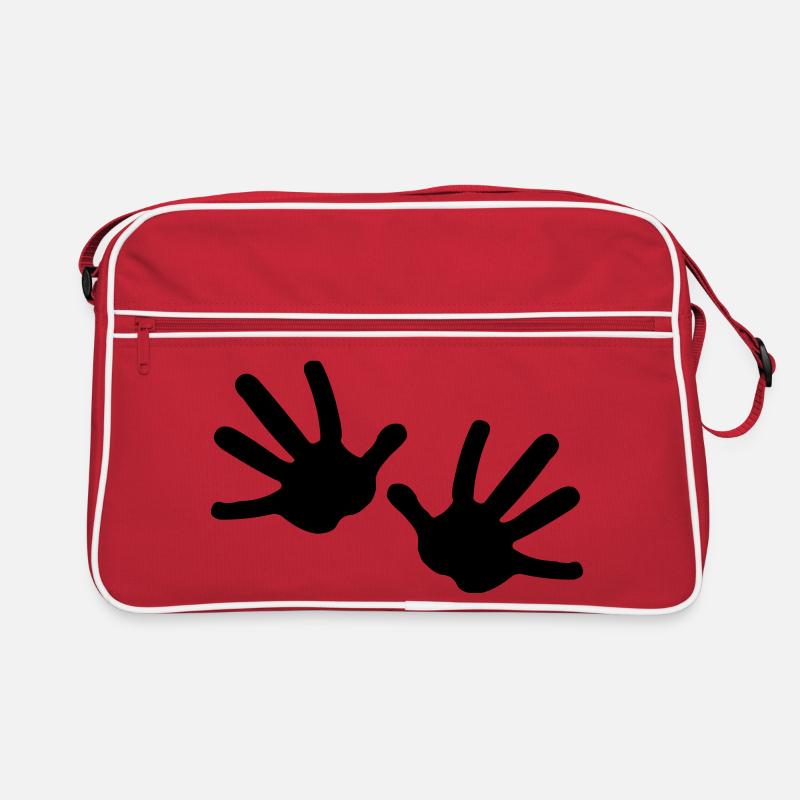 Zwei Hände Retro Tasche